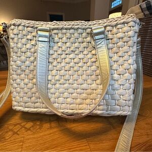 Elegant Corn Husk Woven Tote Bag/Crossbody